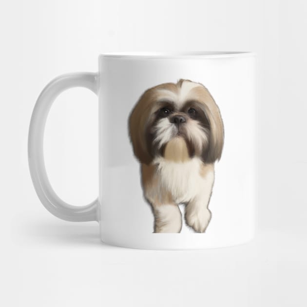 Cute Shih Tzu Drawing by Play Zoo